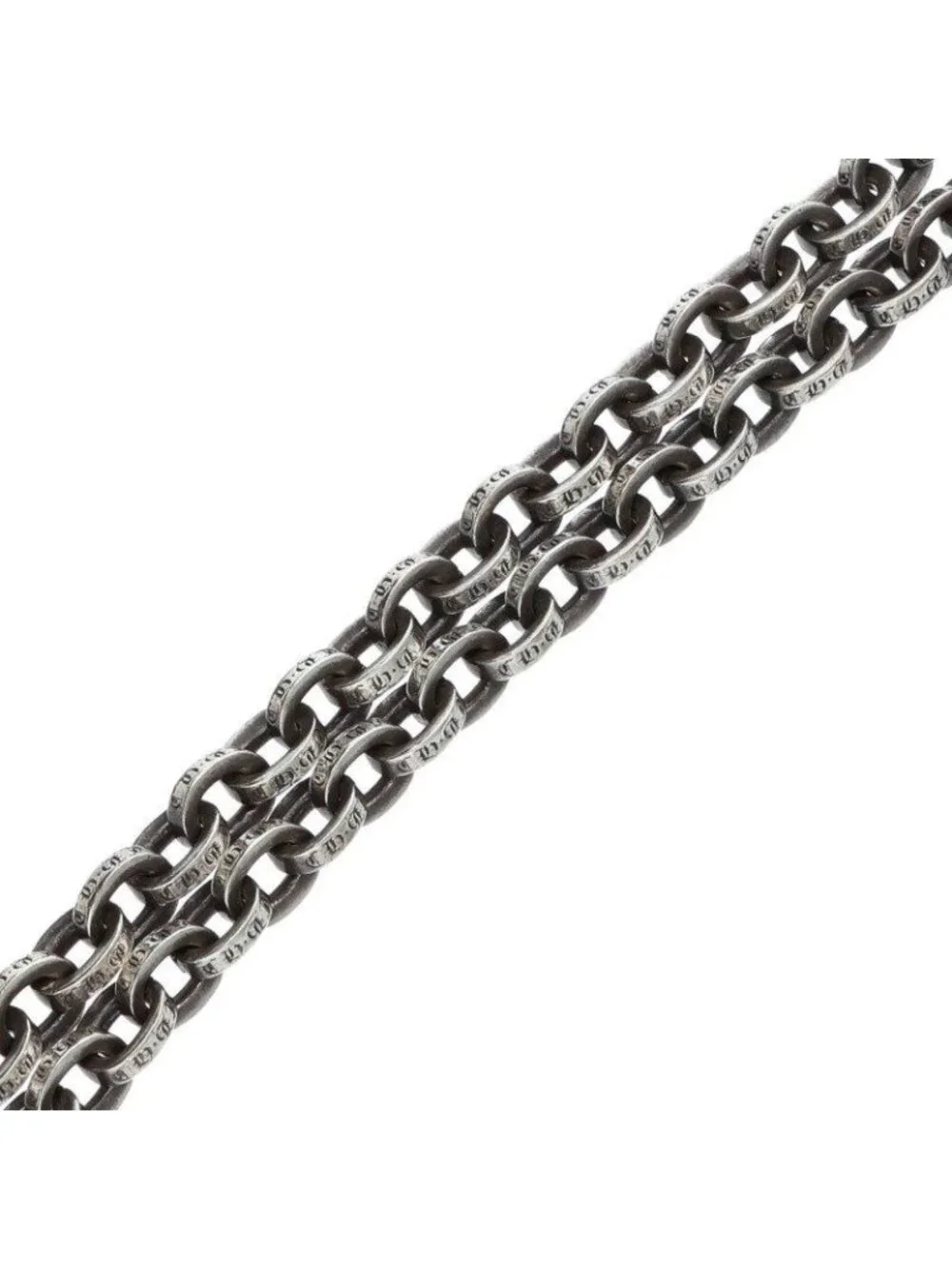 Chrome Hearts Paper Chain 18 Silver Necklace